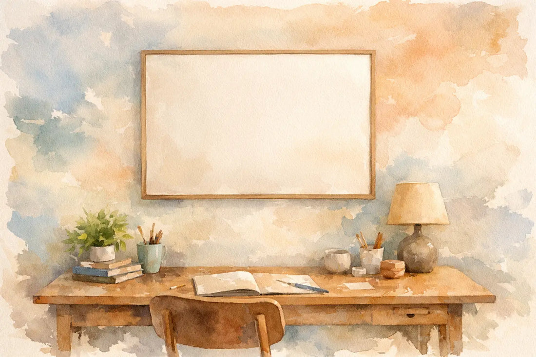 What Size Poster Fits Above a Desk?