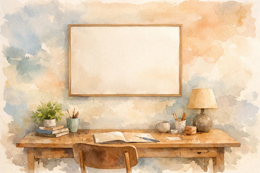 What Size Poster Fits Above a Desk?