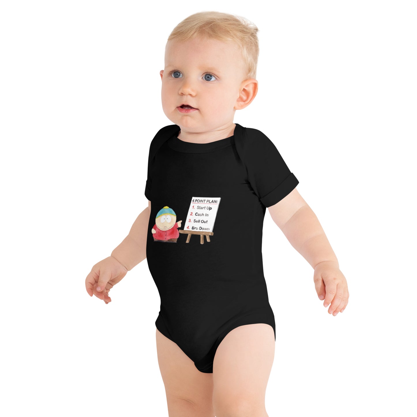 Baby bodysuit with a Baby Entrepreneur design