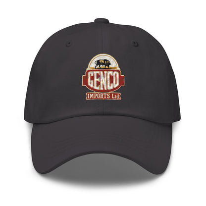 "The Godfathers Genco Imports" front company design on a dad hat