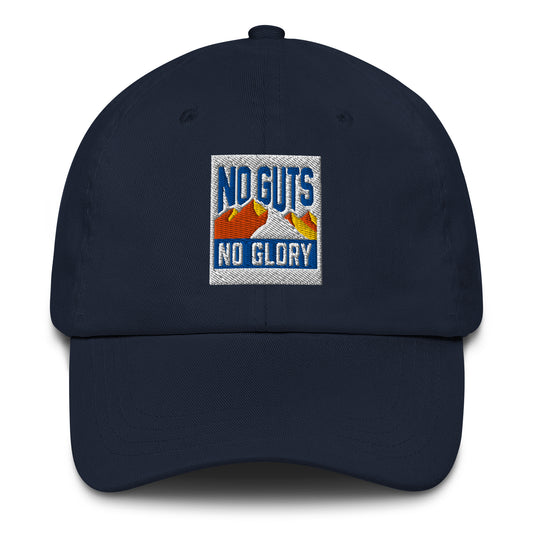 "No Guts No Glory" Lundin mining-investing embroidered dad hat