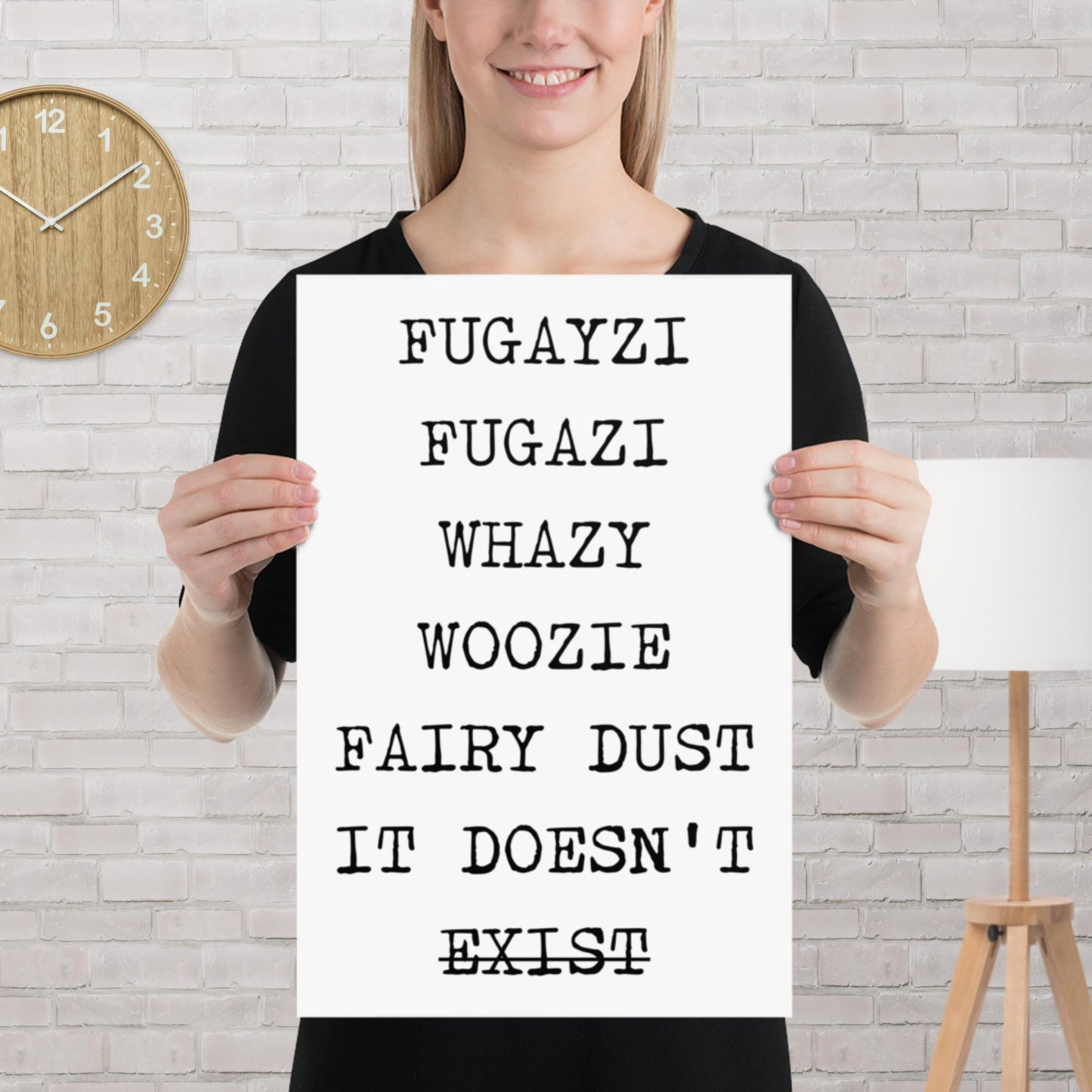 "FUGAZI" Wolf of Wall Street matte poster