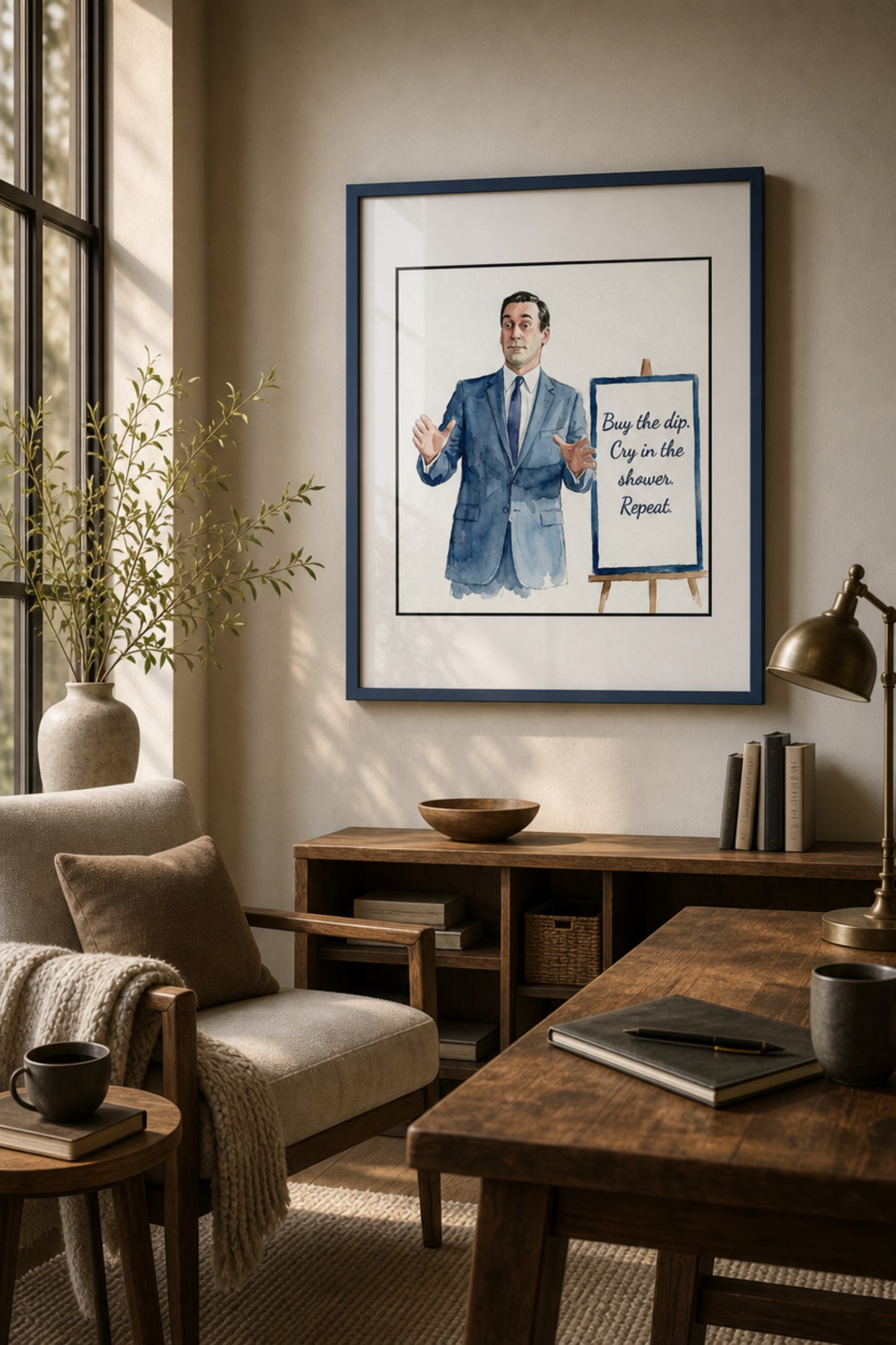 "BTD" Buy The Dip investing matte poster
