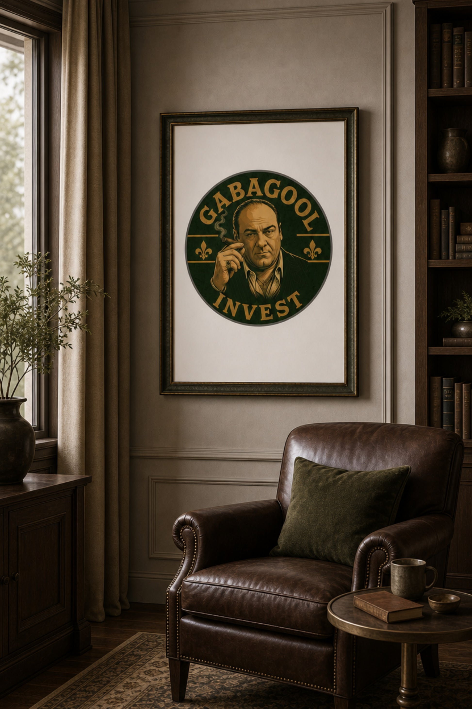 "Gabagool Invest" Sopranos-inspired matte poster