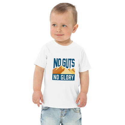 Toddler t-shirt with the words No Guts No Glory