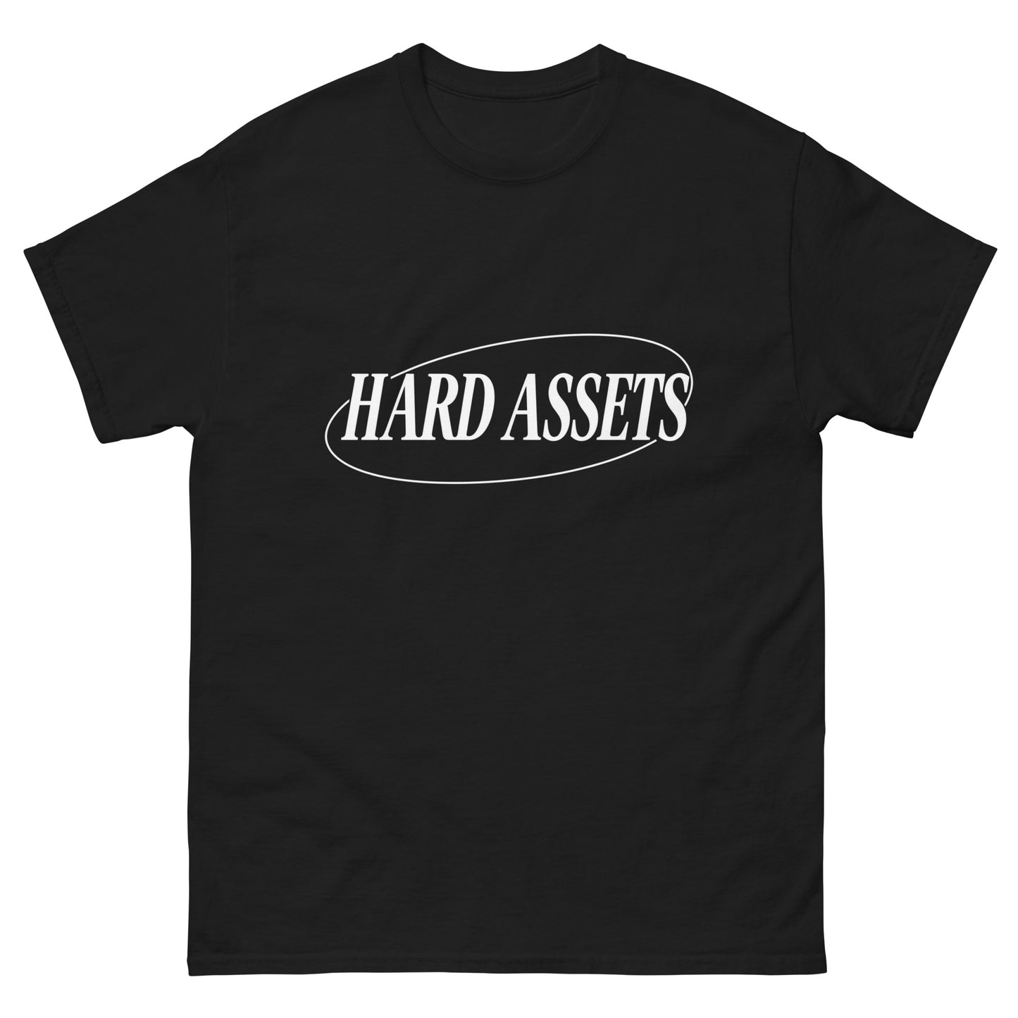 Unisex cotton t-shirt with Hard Assets commodity investing design
