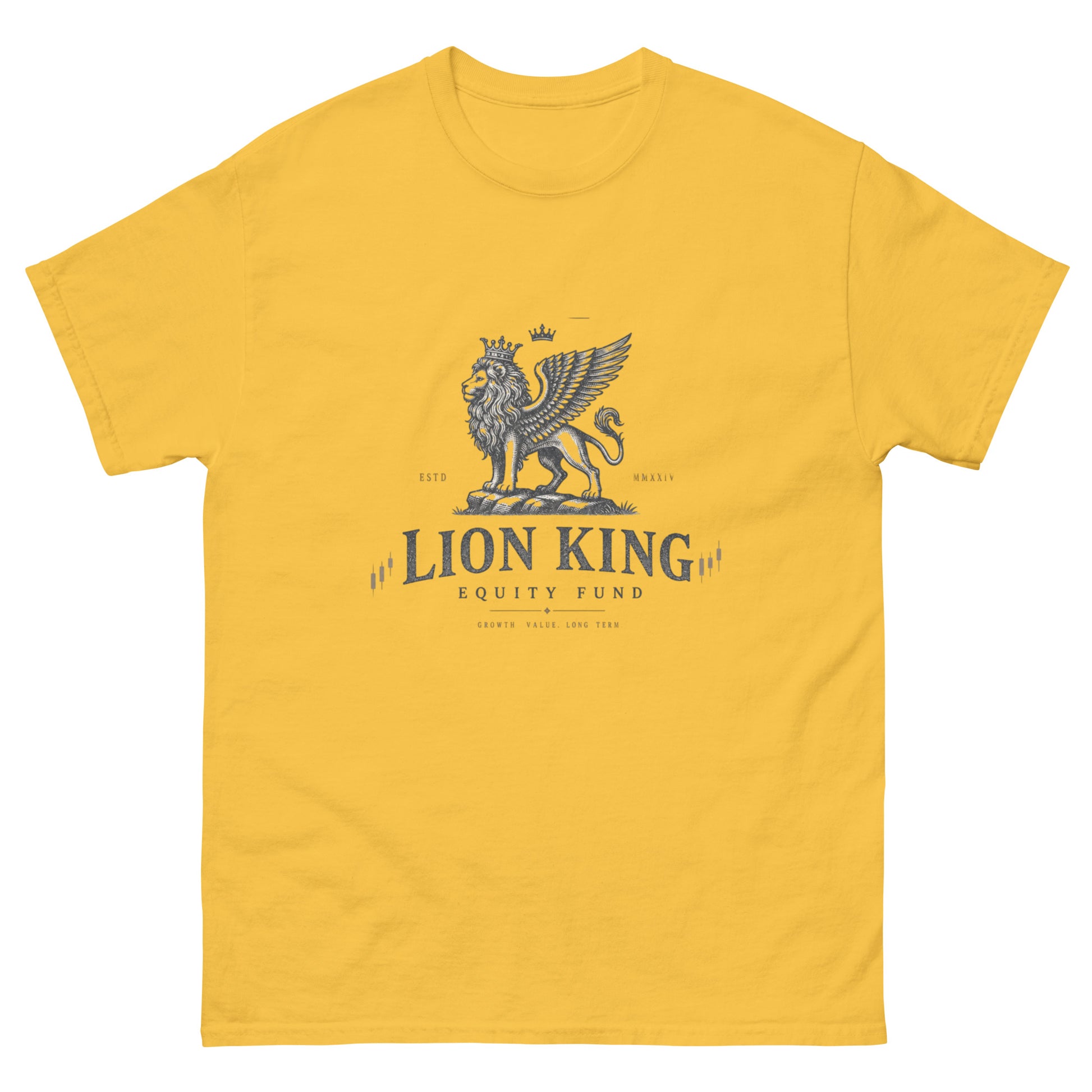  "Lion King PE" private-equity humor unisex t-shirt