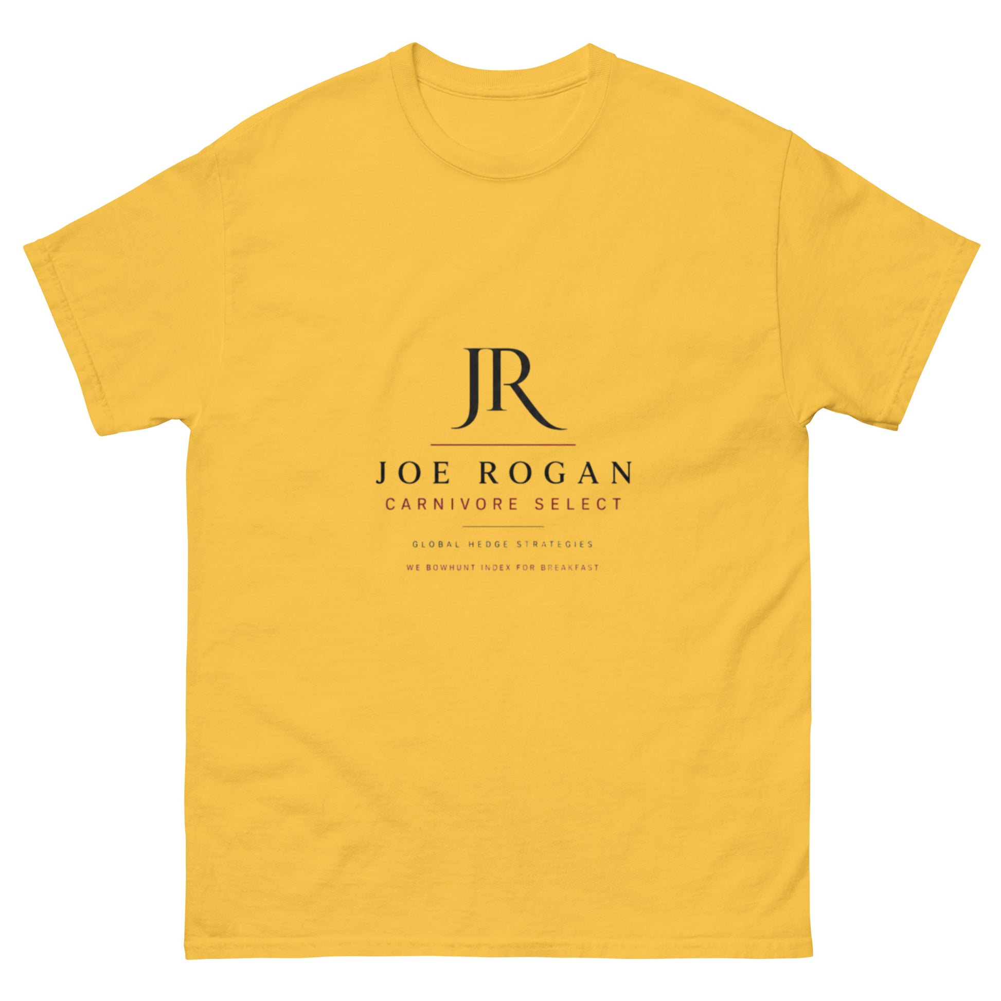 Joe Rogan "Carnivore Select" hedge fund parody unisex t-shirt