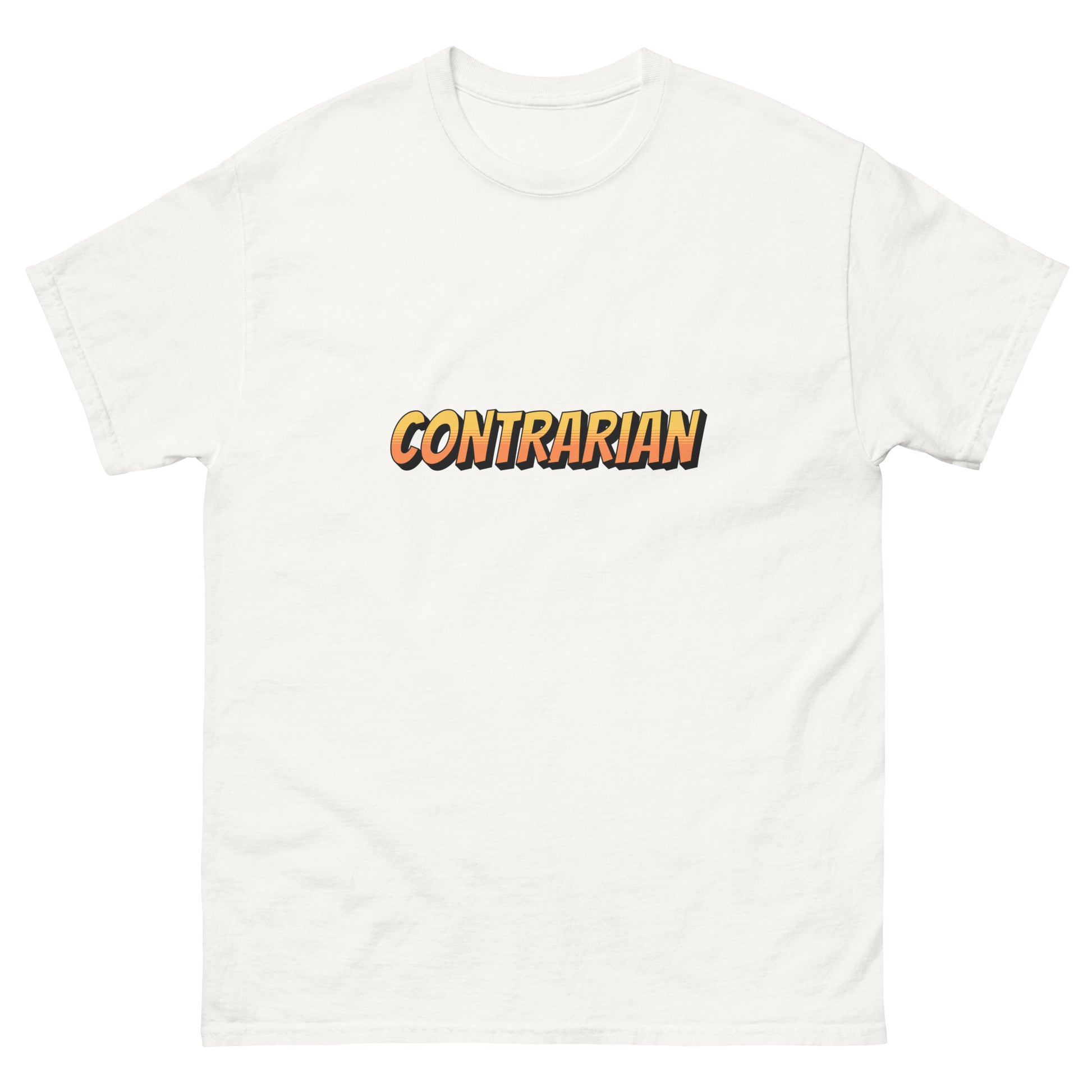 "Contrarian" contrarian-investing unisex t-shirt