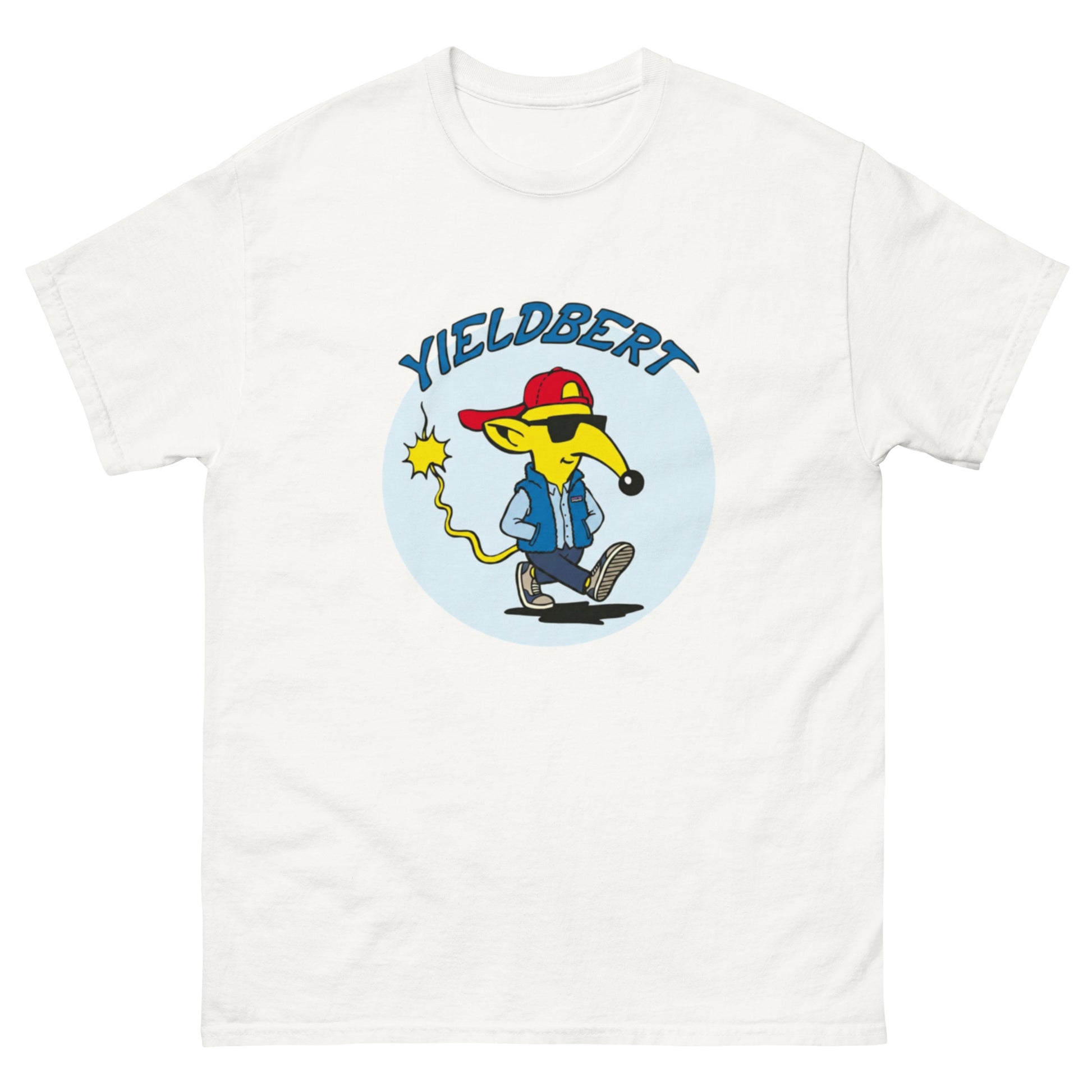 "Yieldbert" dividend-investing mascot unisex t-shirt