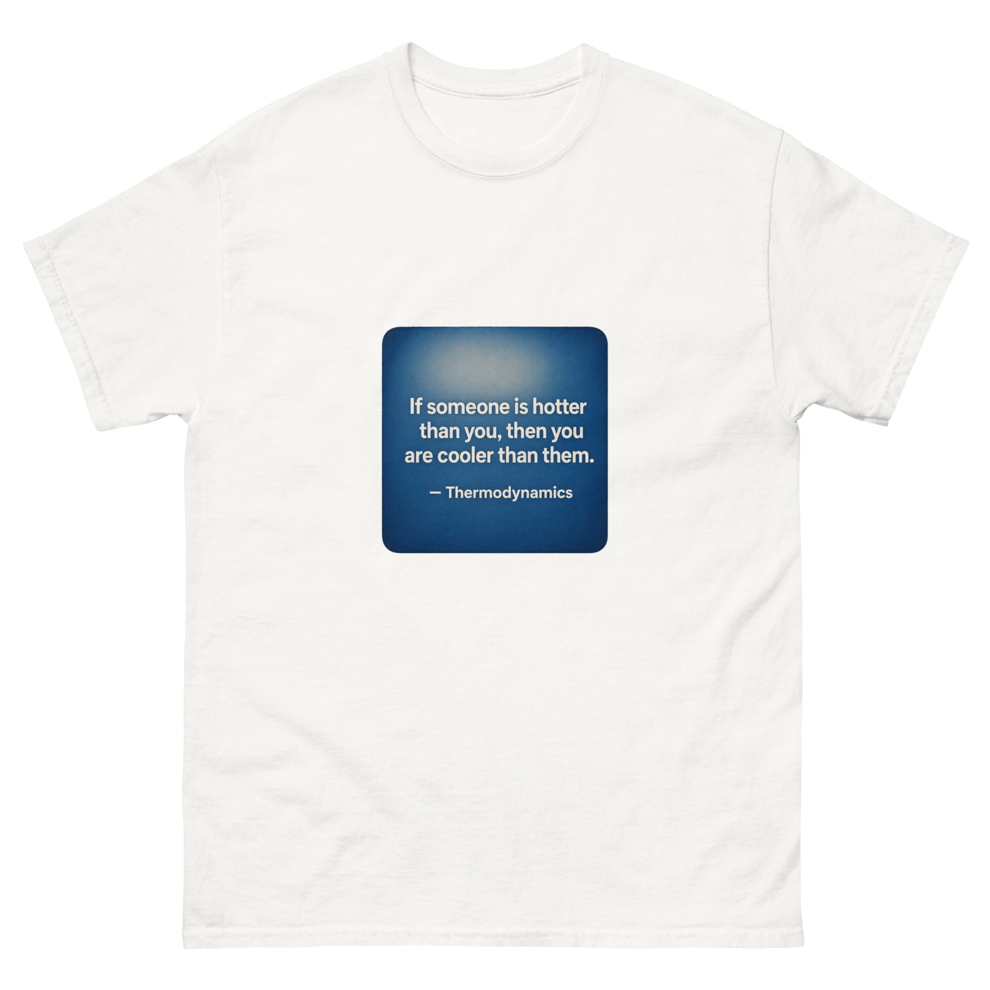 "Thermodynamics" finance-and-physics humor unisex t-shirt