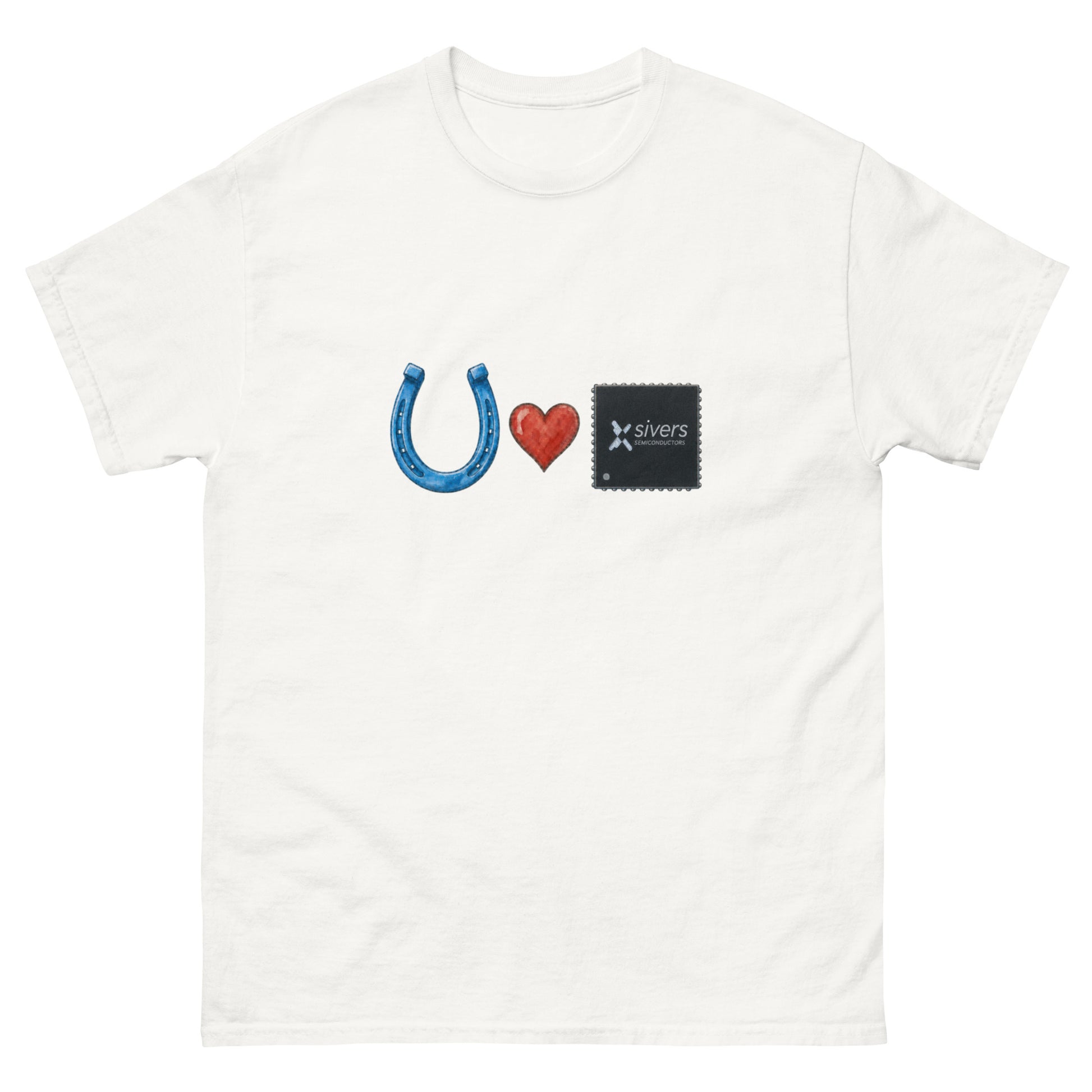 "Blue horseshoe loves Sivers" Wall Street-style limited-edition unisex t-shirt
