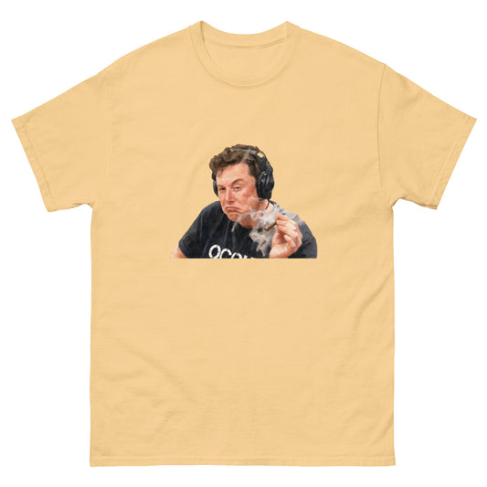 Elon Musk hanging out on Joe Rogan podcast unisex t-shirt