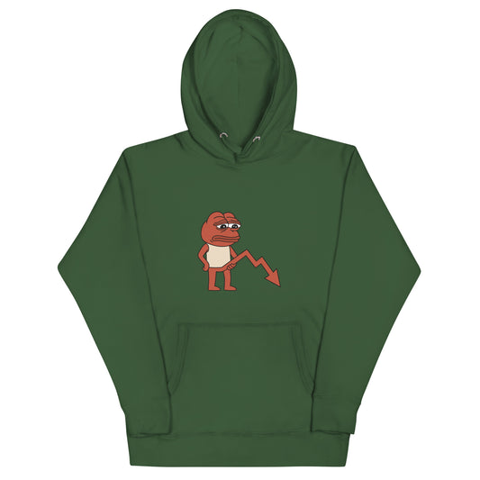 "Red day for Pepe" crypto-meme unisex hoodie