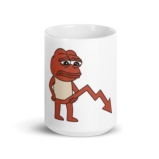 "Red day for Pepe" crypto-meme ceramic mug